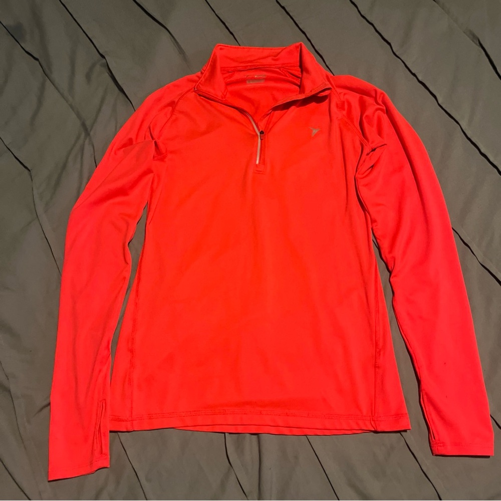 Old Navy Women's Bright Red Quarterzip Zip-Up